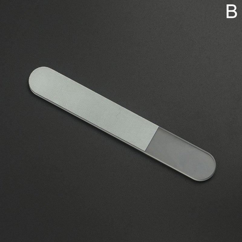 Nano glass nail file, nail polishing tool, polishing strip, nail file and manicure tool